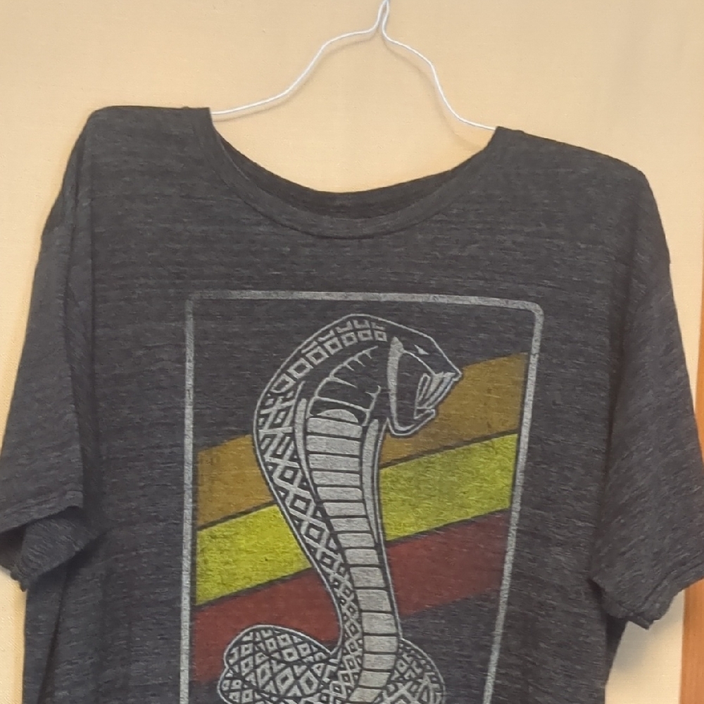 Shelby Cobra Vintage Style Racing Official Gray T-Shirt Size Extra Large XL